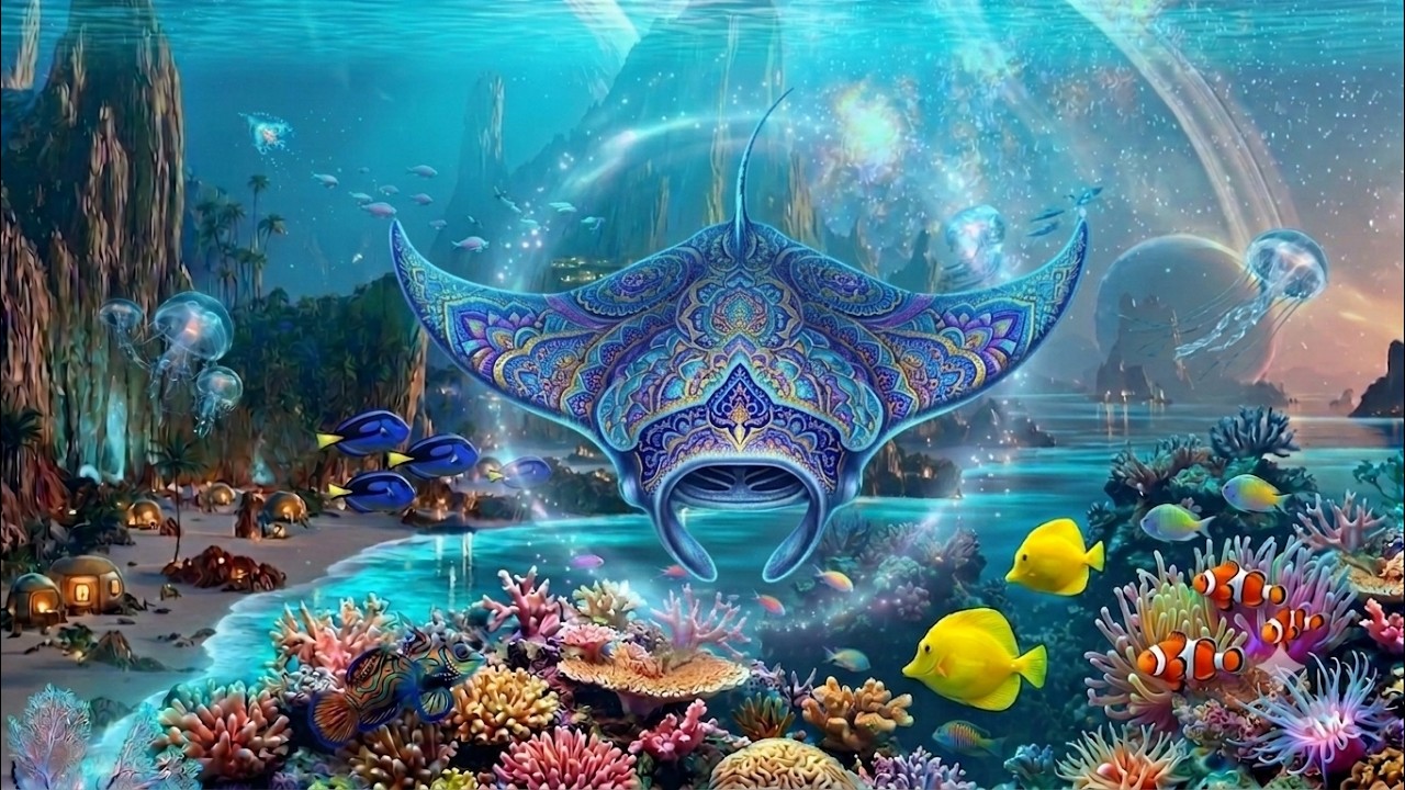 4K Underwater World • Sleep Ambience